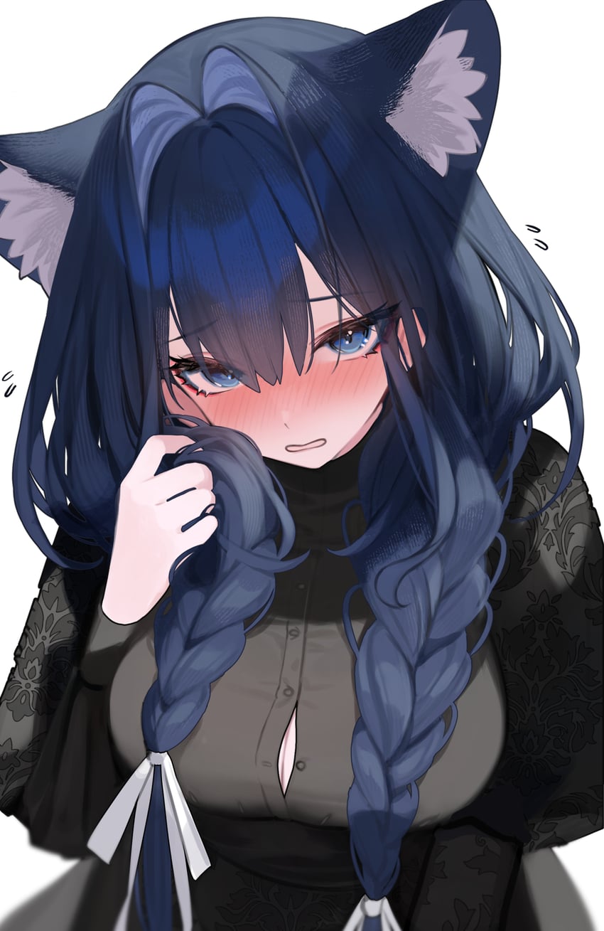 ouro kronii (hololive and 1 more) drawn by hoshi_usagi
