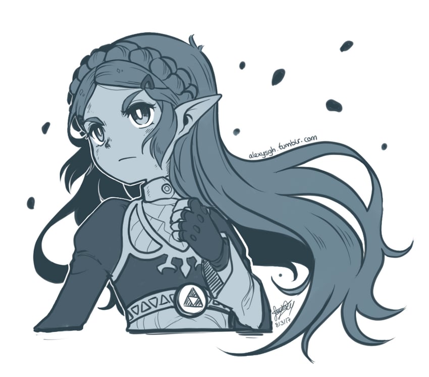 princess zelda (the legend of zelda and 1 more) drawn by sandragh