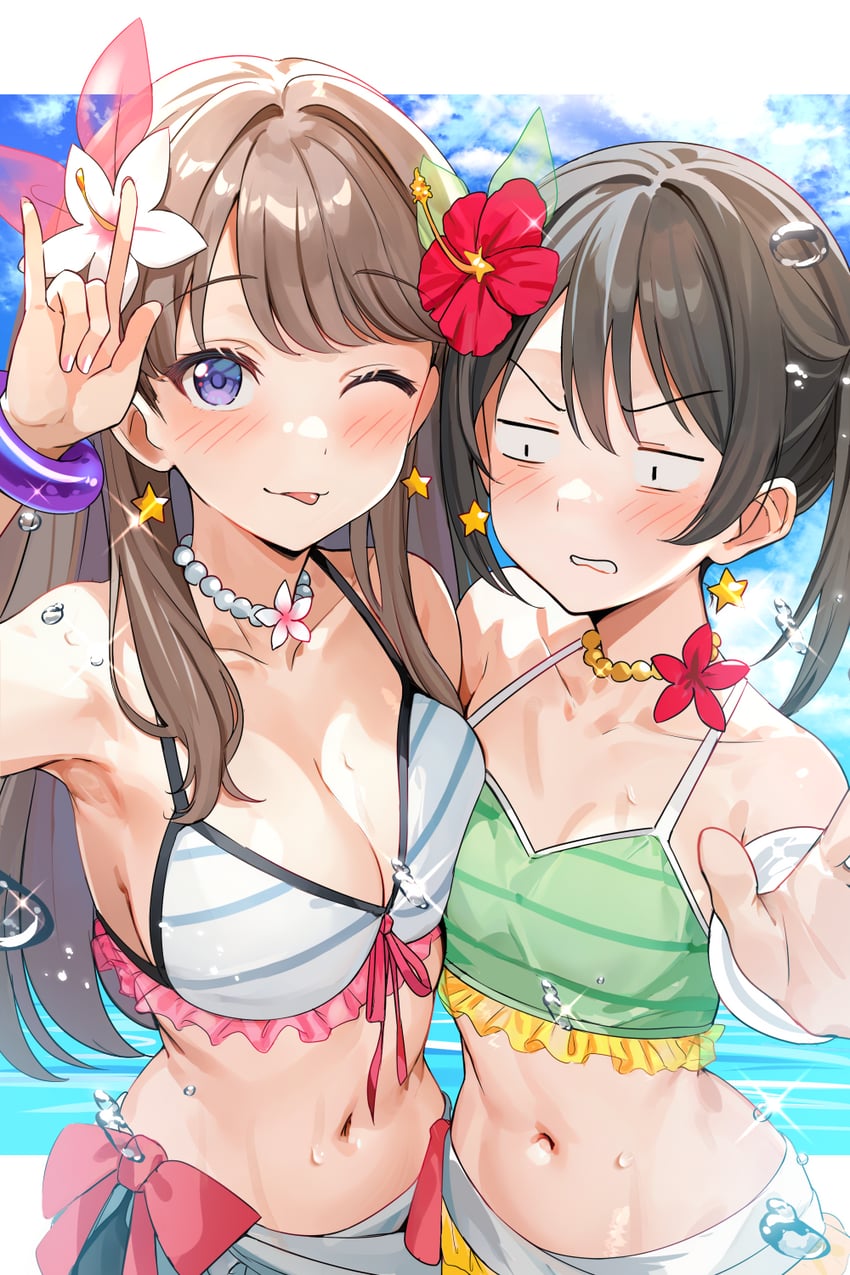 yazawa nico and fujishima megumi (love live! and 2 more) drawn by shiitake_taishi
