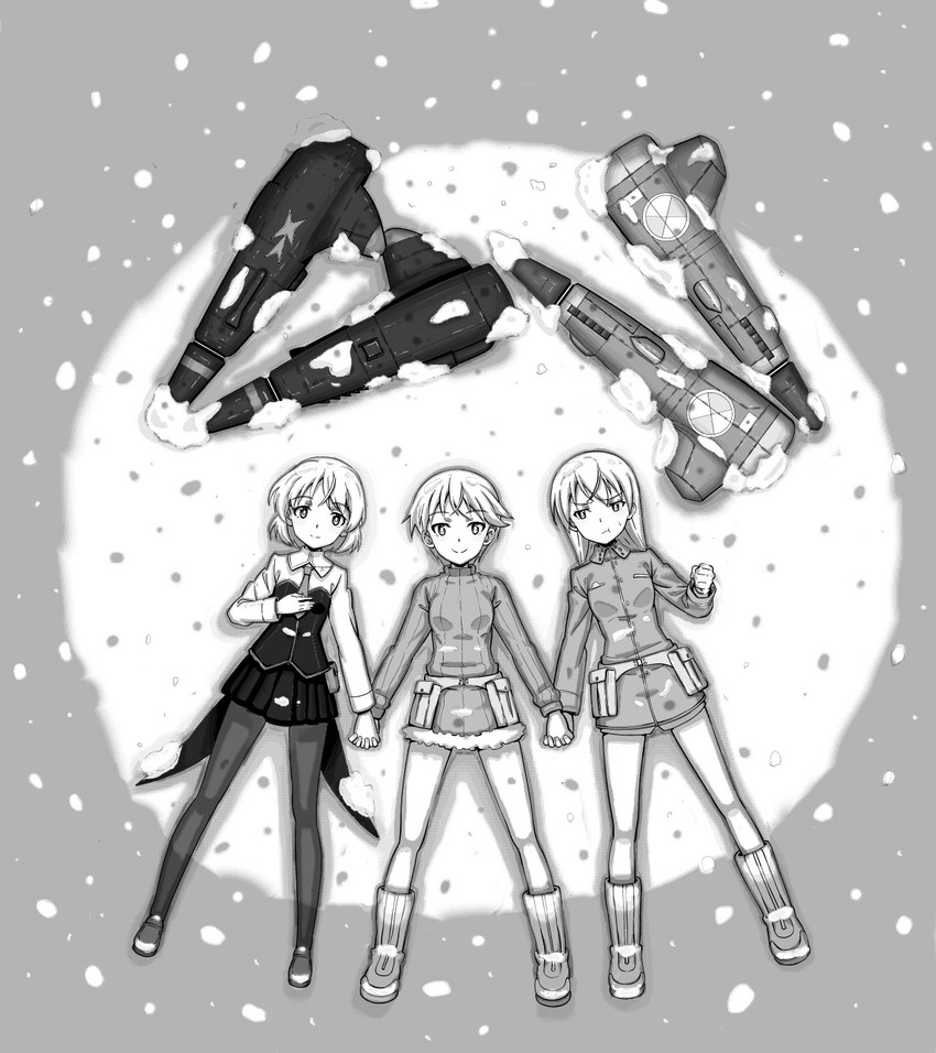 sanya v. litvyak, eila ilmatar juutilainen, and nikka edvardine katajainen (world witches series and 2 more) drawn by nisetabi