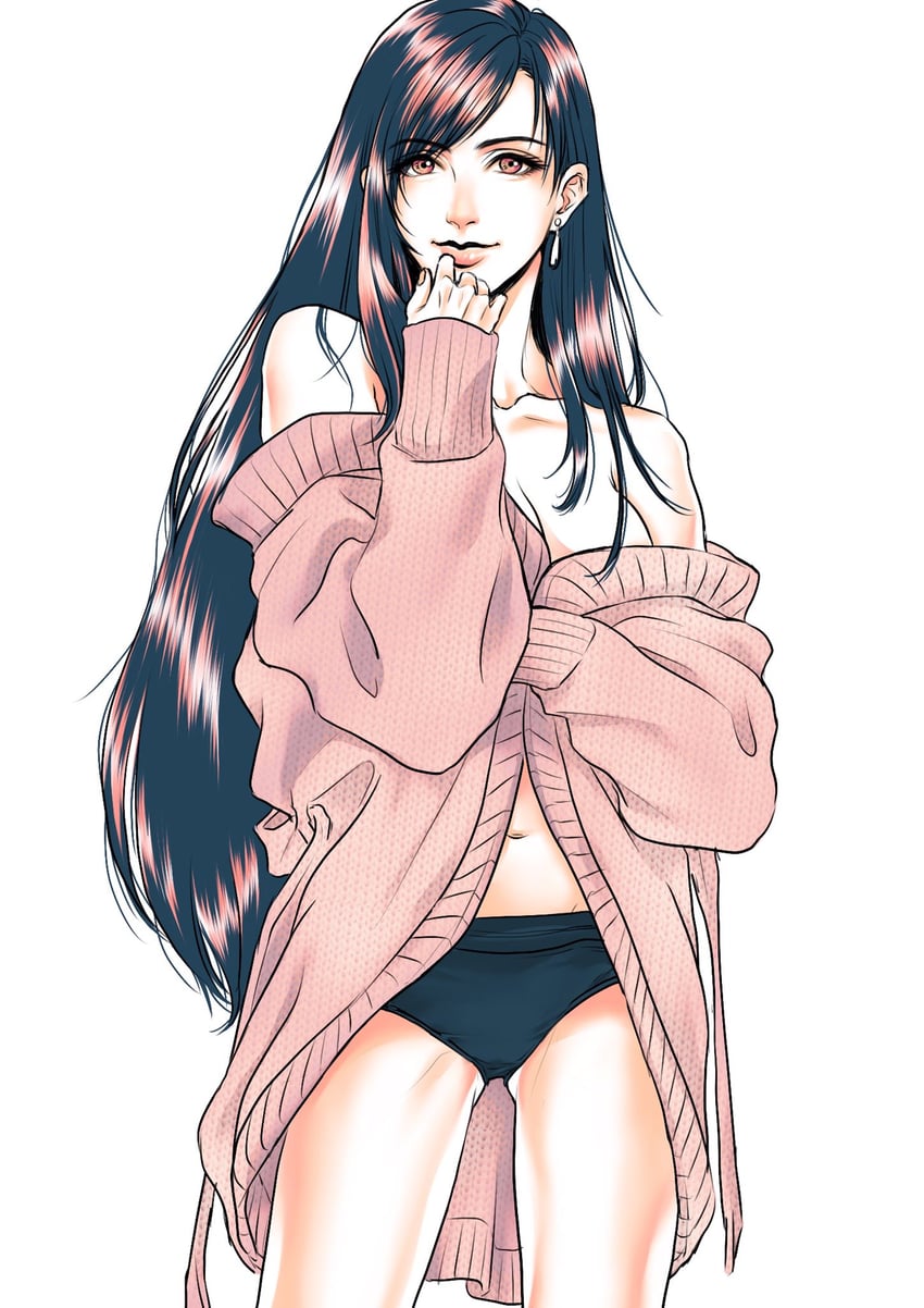 tifa lockhart (final fantasy and 2 more) drawn by newwellie