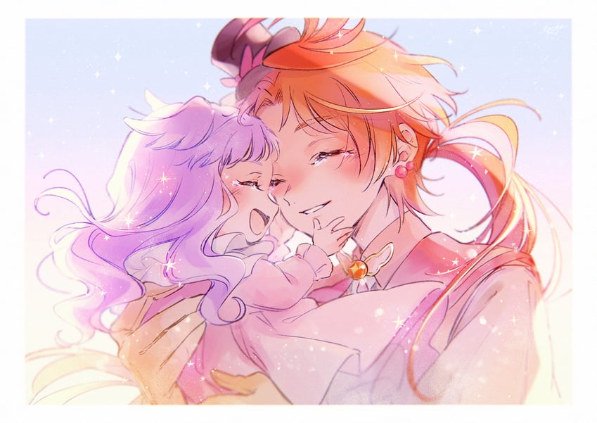 yuunagi tsubasa, ellee-chan, and cure wing (precure and 1 more) drawn by lanzhu