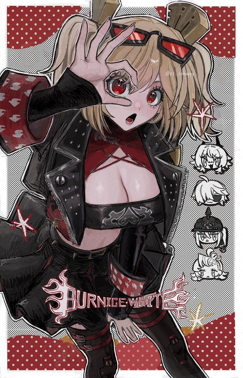 burnice white, luciana de montefio, caesar king, lighter, and piper wheel (zenless zone zero) drawn by ox_xohappy