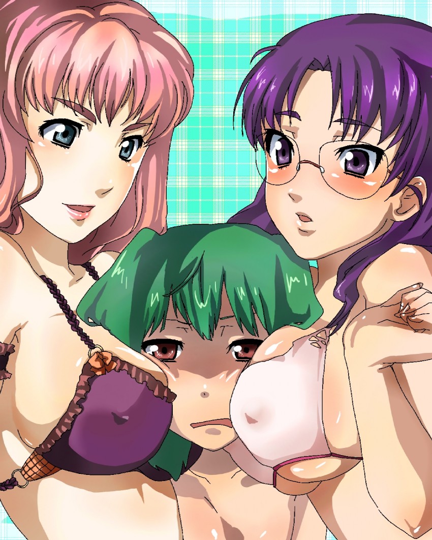 sheryl nome, ranka lee, and matsuura nanase (macross and 1 more) drawn by pappappao