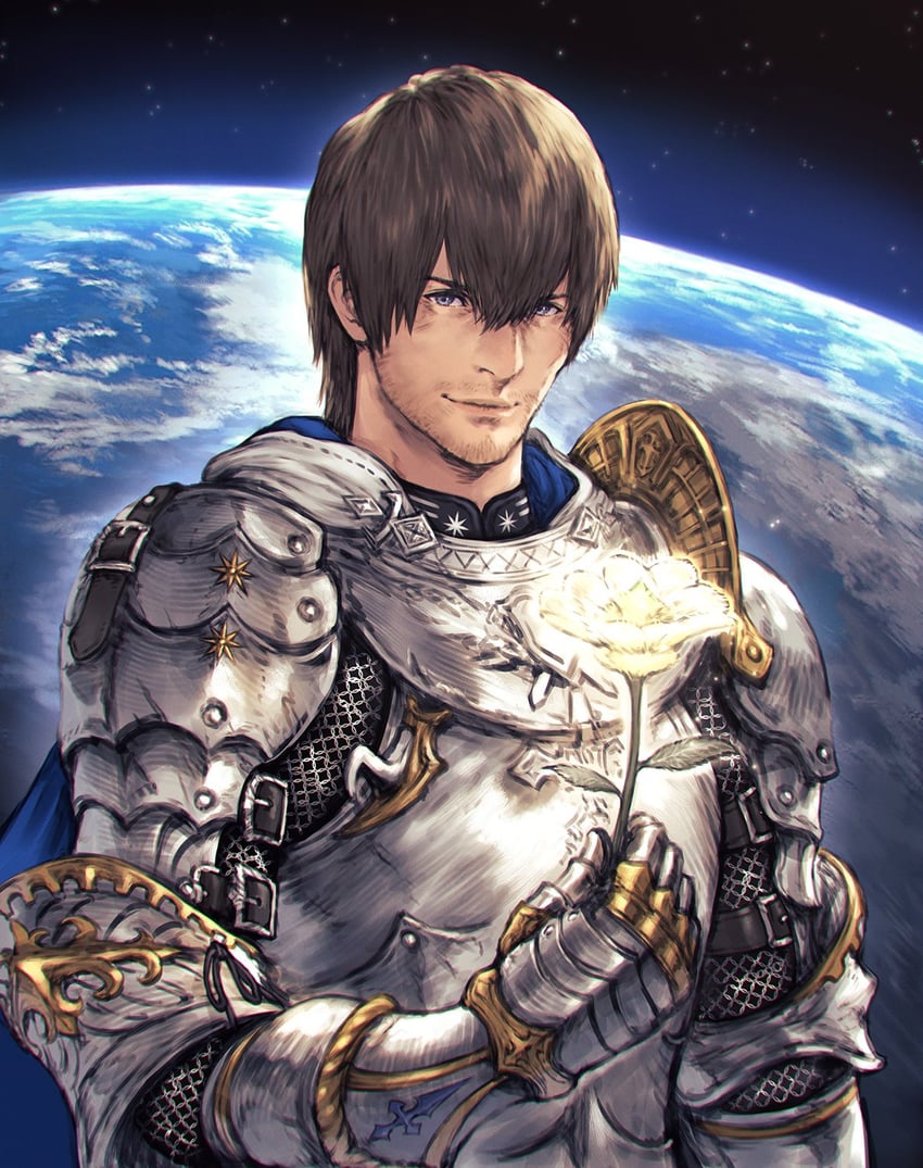 warrior of light, adventurer, and paladin (final fantasy and 1 more) drawn by makimura_shunsuke