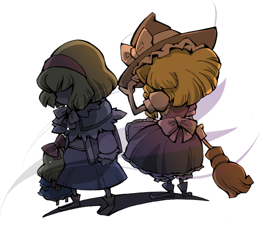 kirisame marisa, alice margatroid, and shanghai doll (touhou) drawn by hounori