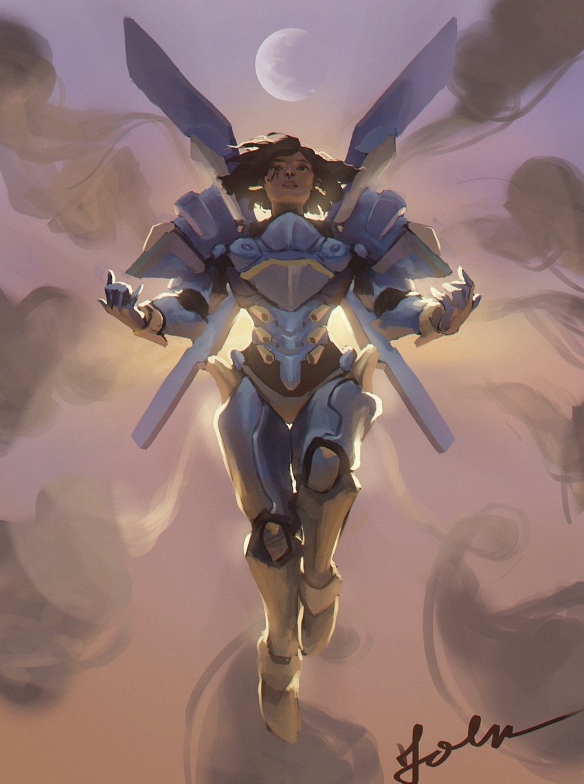 pharah (overwatch and 1 more) drawn by john_erickson_waleson_manalon