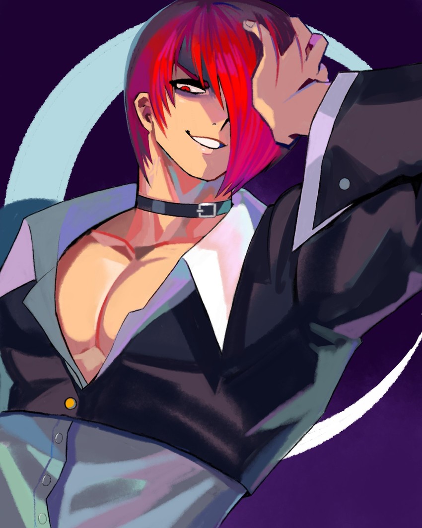 yagami iori (the king of fighters and 1 more) drawn by denaseey