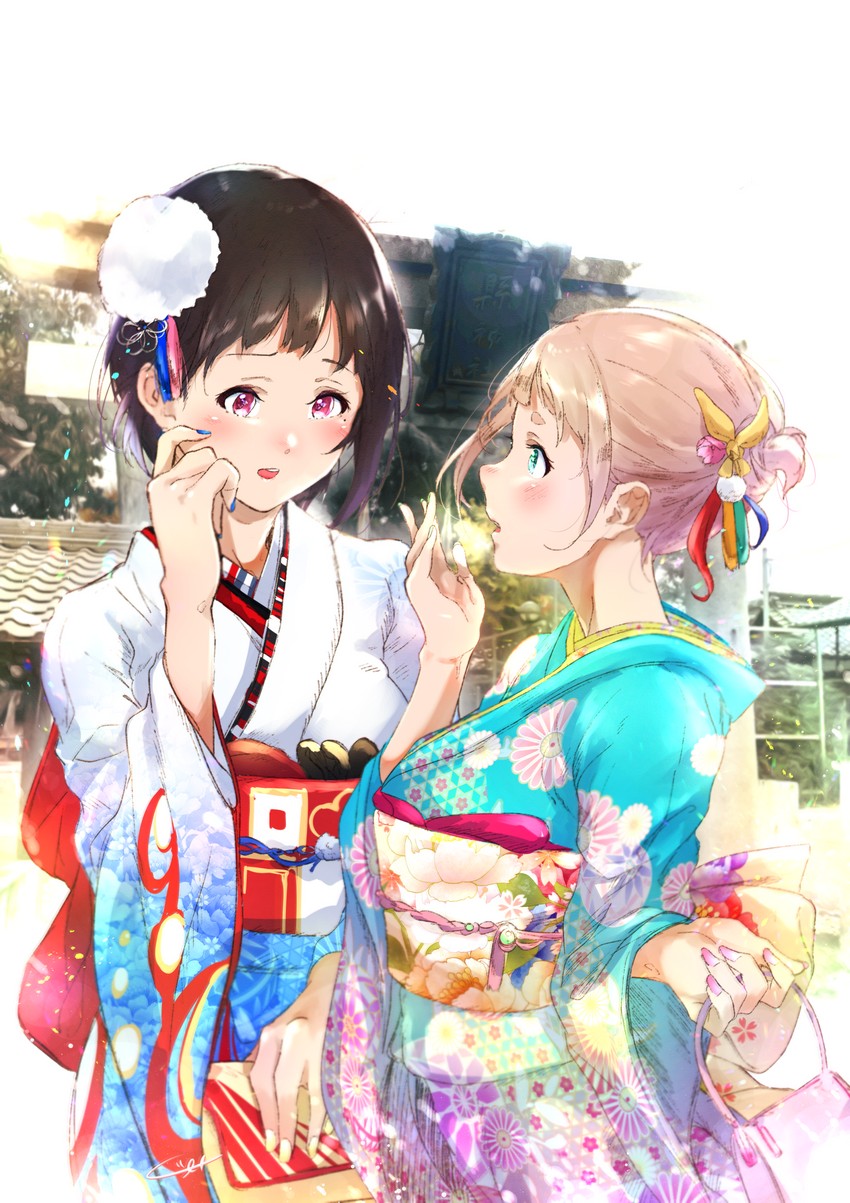 yoshikawa yuuko and nakaseko kaori (hibike! euphonium) drawn by kuzia_(atarayo)