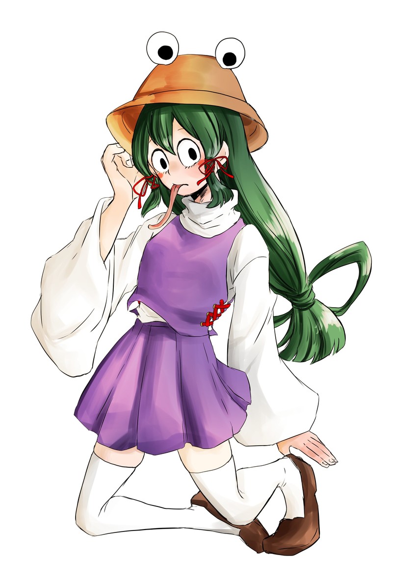 moriya suwako and asui tsuyu (touhou and 1 more) drawn by marimari_2043