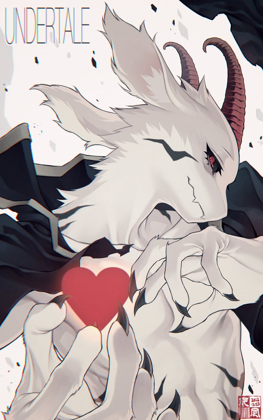 asriel dreemurr (undertale and 1 more) drawn by yokaze_(xxxdisxxx)