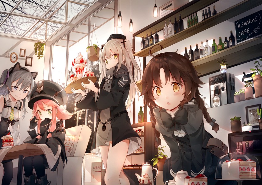 88 flak, maus, panzer iii, and panzer ii (ash arms) drawn by amafuyu