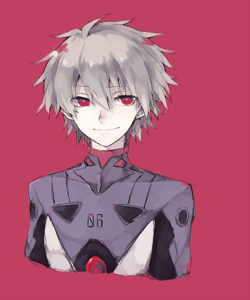 nagisa kaworu (neon genesis evangelion and 2 more) drawn by asuna_(doruru-mon)