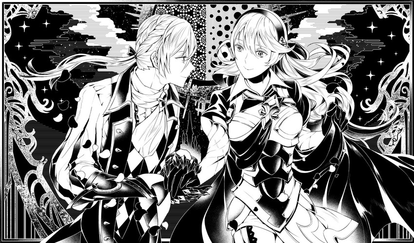 female corrin and jakob (fire emblem and 1 more) drawn by amao_miyuki