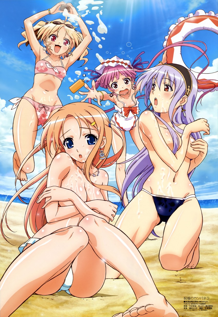 carina verritti, agnes boulange, chelsea arcot, and minette (megami magazine and 1 more) drawn by kawamura_kouyuu