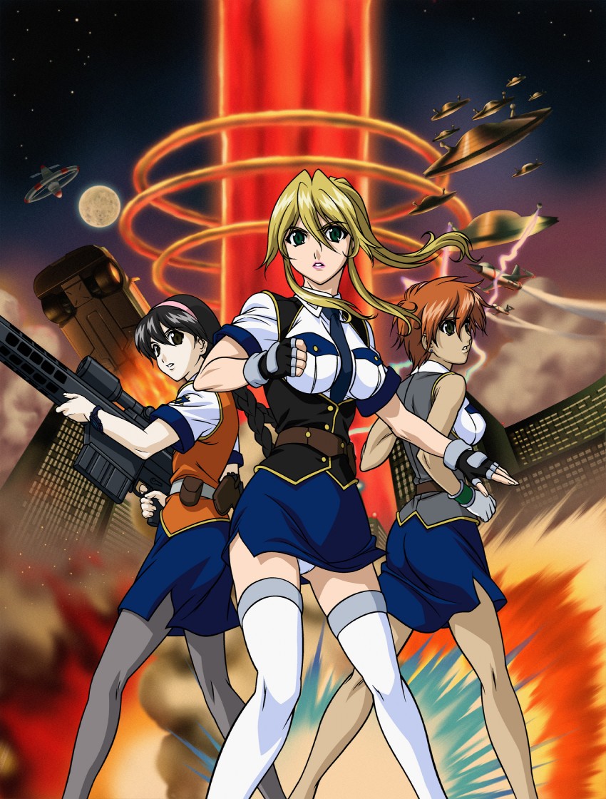 kinezono rio, jinguu maya, and lilica evett (burn-up and 1 more)