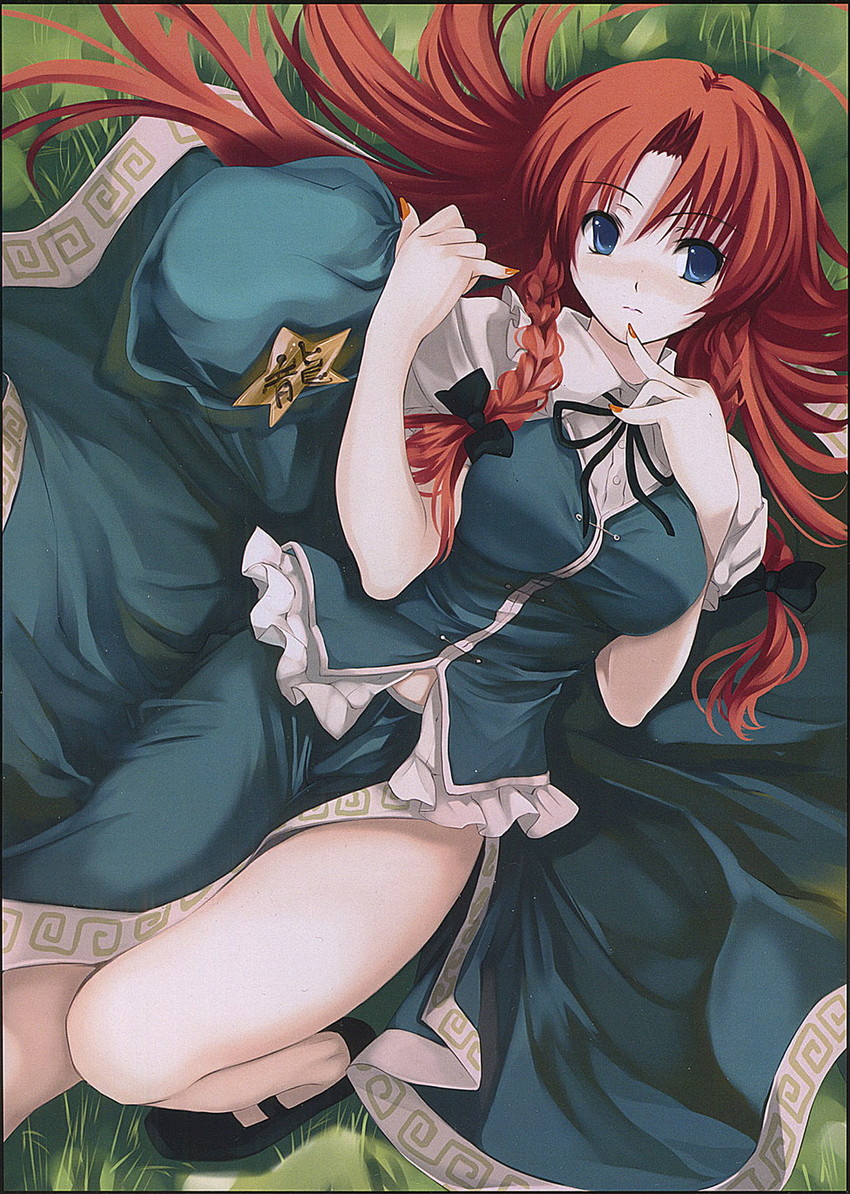hong meiling (touhou) drawn by cradle_(circle) and misaki_kurehito