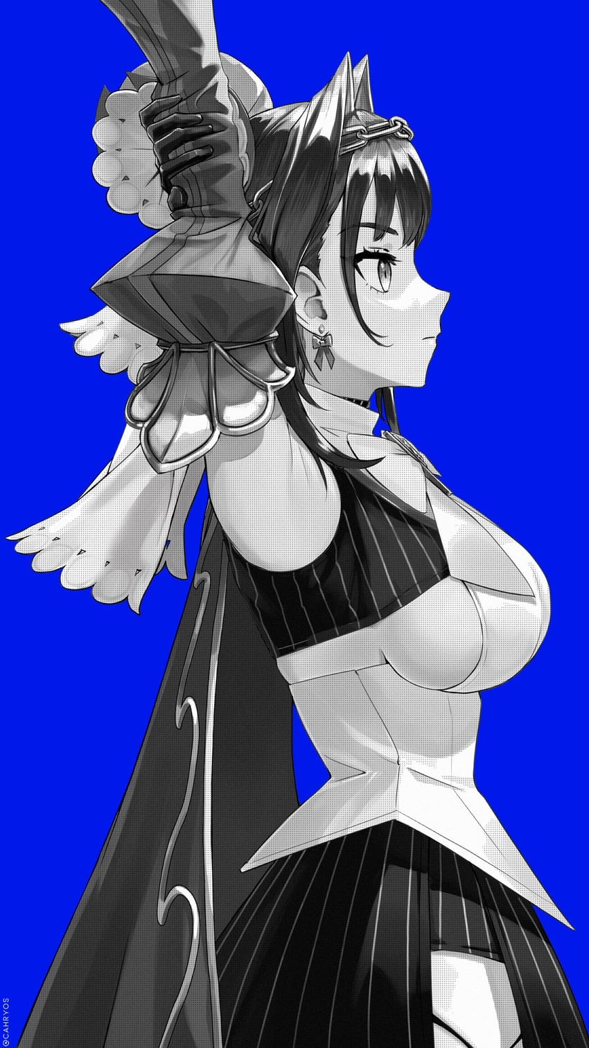 ouro kronii (hololive and 1 more) drawn by cahryos