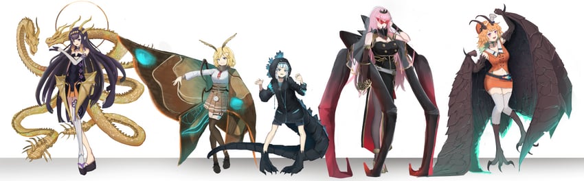 gawr gura, mori calliope, ninomae ina'nis, takanashi kiara, watson amelia, and 5 more (hololive and 4 more) drawn by baozha_agong