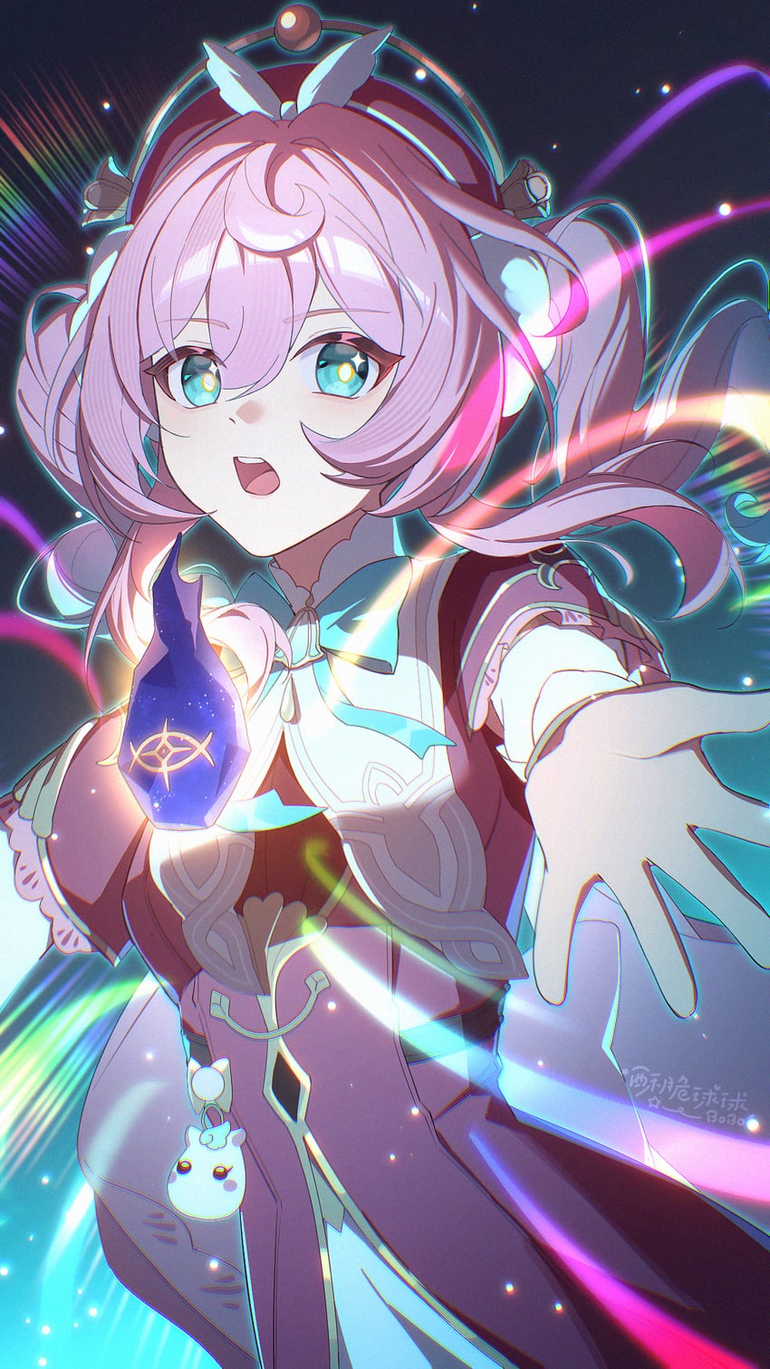 hyacine and little ica (honkai and 1 more) drawn by so_zei_tama_tama