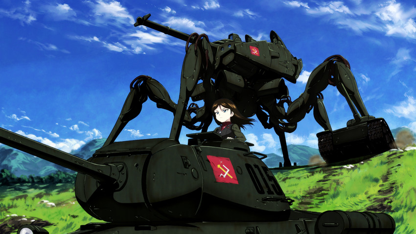 nonna and takemikazuchi (girls und panzer and 1 more) drawn by neogeon