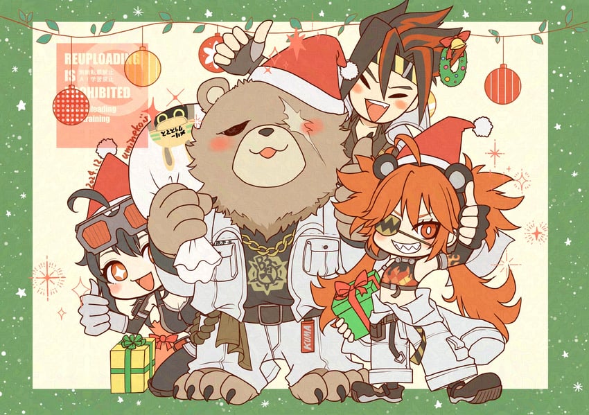 grace howard, koleda belobog, ben bigger, anton ivanov, and safety (zenless zone zero) drawn by umineko_(the_golden_tail)