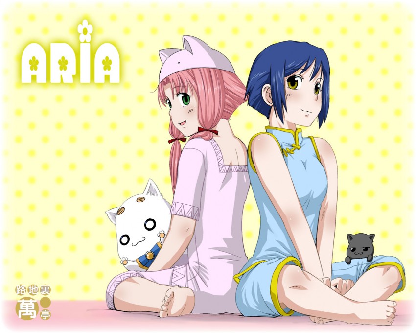 mizunashi akari, aika granzchesta, aria pokoteng, and hime granzchesta (aria) drawn by nagian
