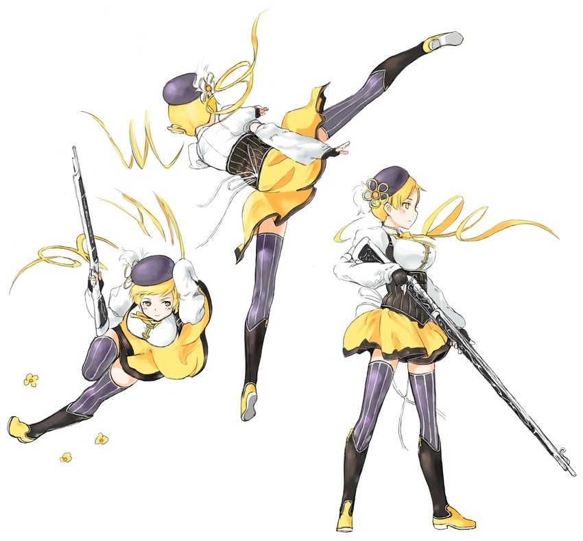 tomoe mami (mahou shoujo madoka magica) drawn by y_(khakiyawn)