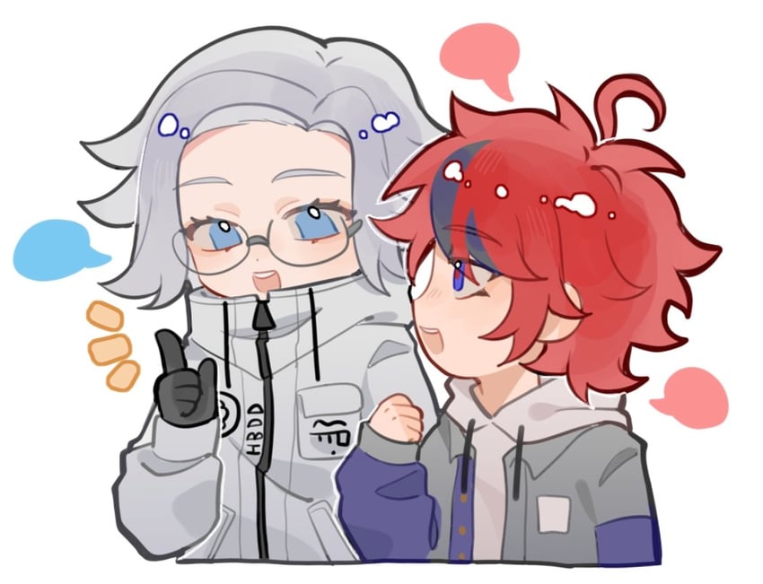 aotsuki eito and sumino takumi (the hundred line -last defense academy-) drawn by shatang20993556