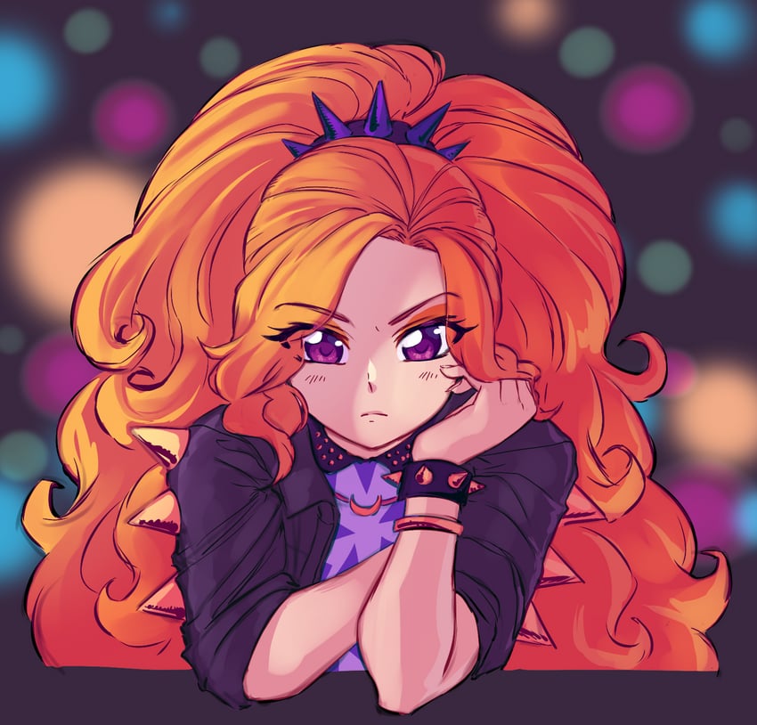adagio dazzle (my little pony and 2 more) drawn by riley_av