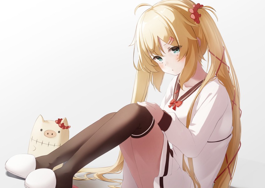akai haato and haaton (hololive) drawn by nyan_(reinyan_007)