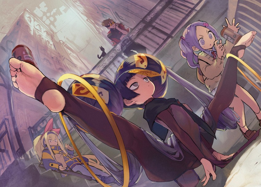 amunero, neruneru, and marco (kyouka jinrui amunero) drawn by hyocorou