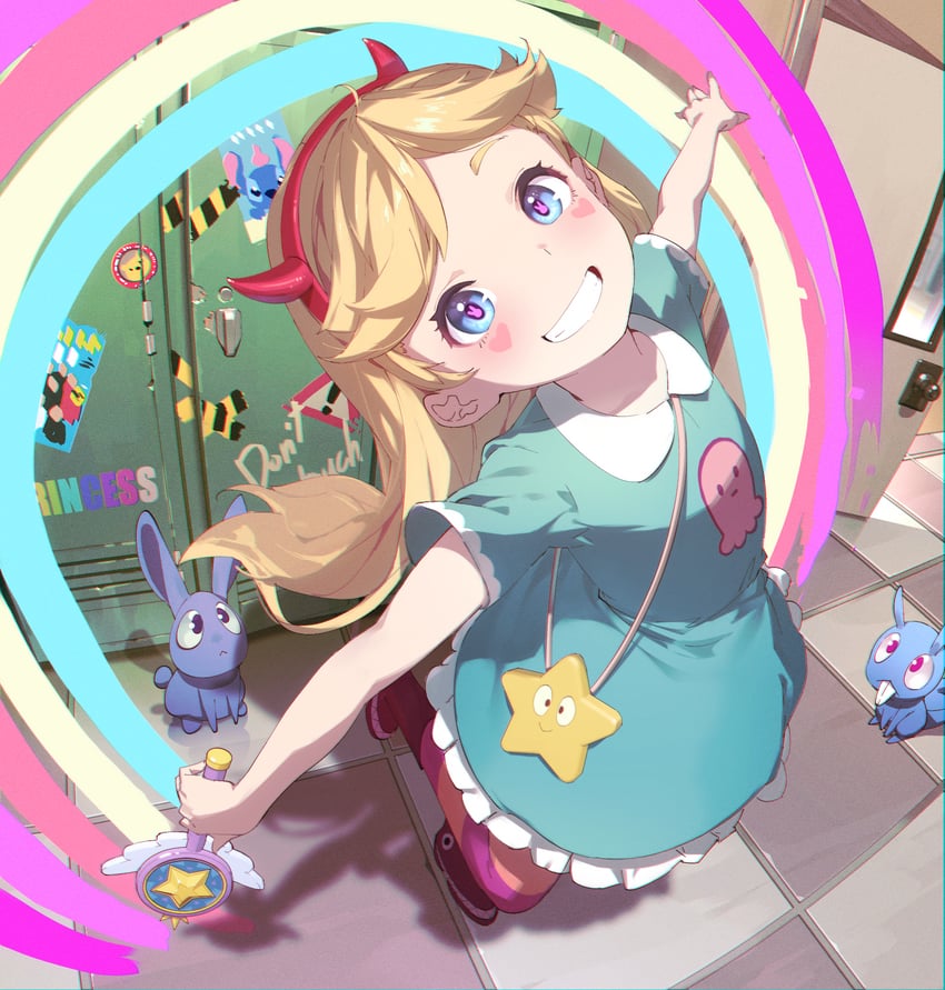 star butterfly and stitch (star vs the forces of evil and 1 more) drawn by seuhyo99