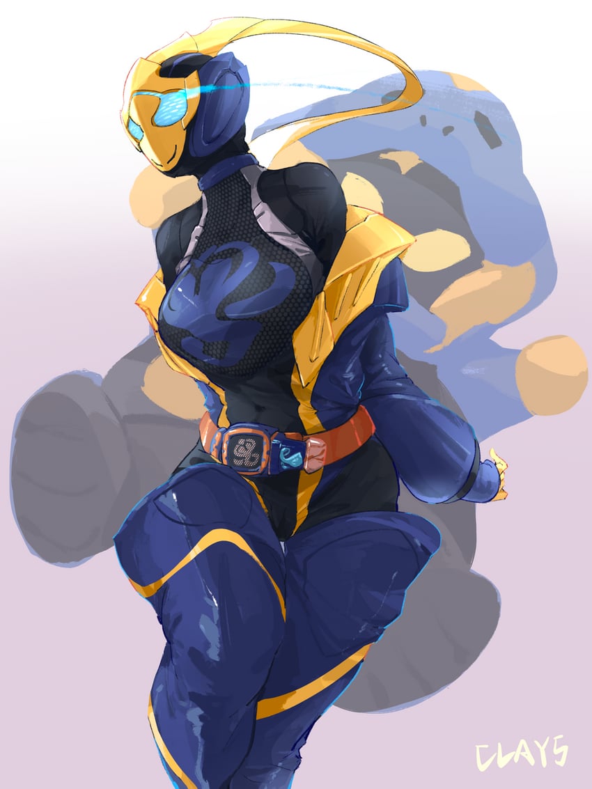 kamen rider jeanne and lovekov (kamen rider and 1 more) drawn by clays_(clayschan)