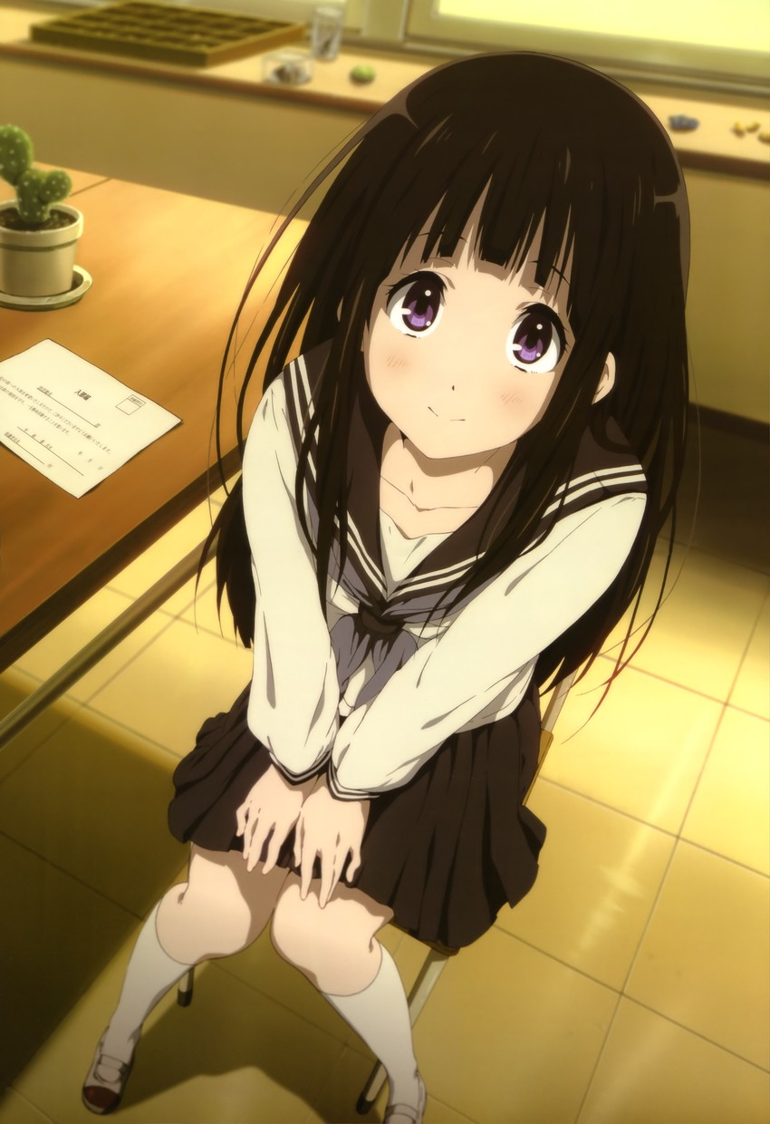 chitanda eru (hyouka and 1 more) drawn by muta_ryouhei