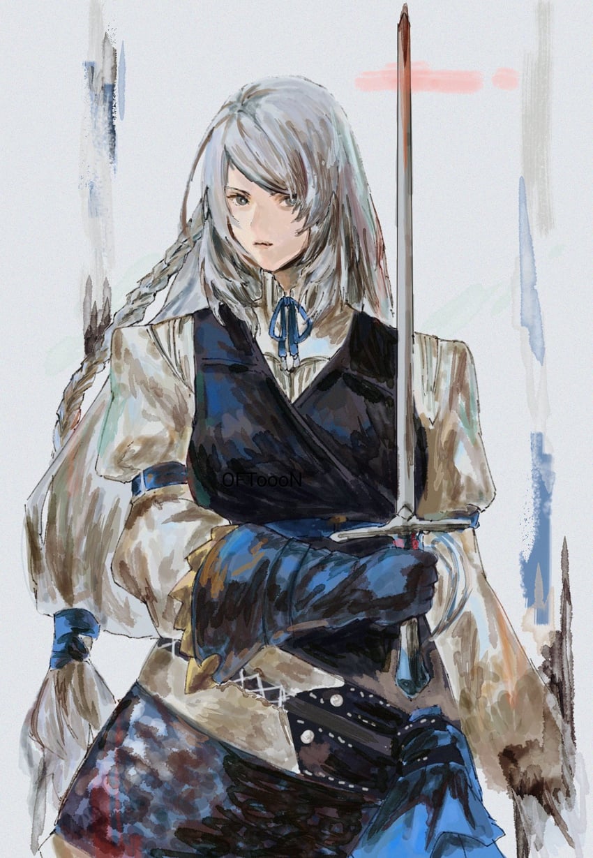 jill warrick (final fantasy and 1 more) drawn by oftooon