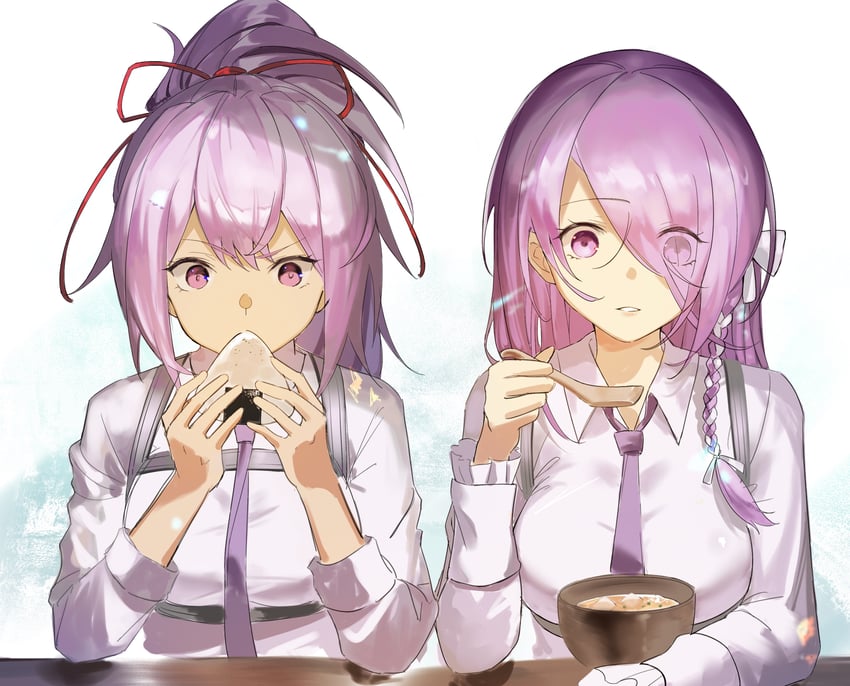 kura satomi and tsukishiro monaka (heaven burns red) drawn by kr_woyue