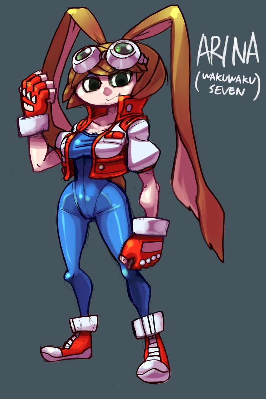 makihara arina (waku waku 7 and 1 more) drawn by shioinu_kemushi