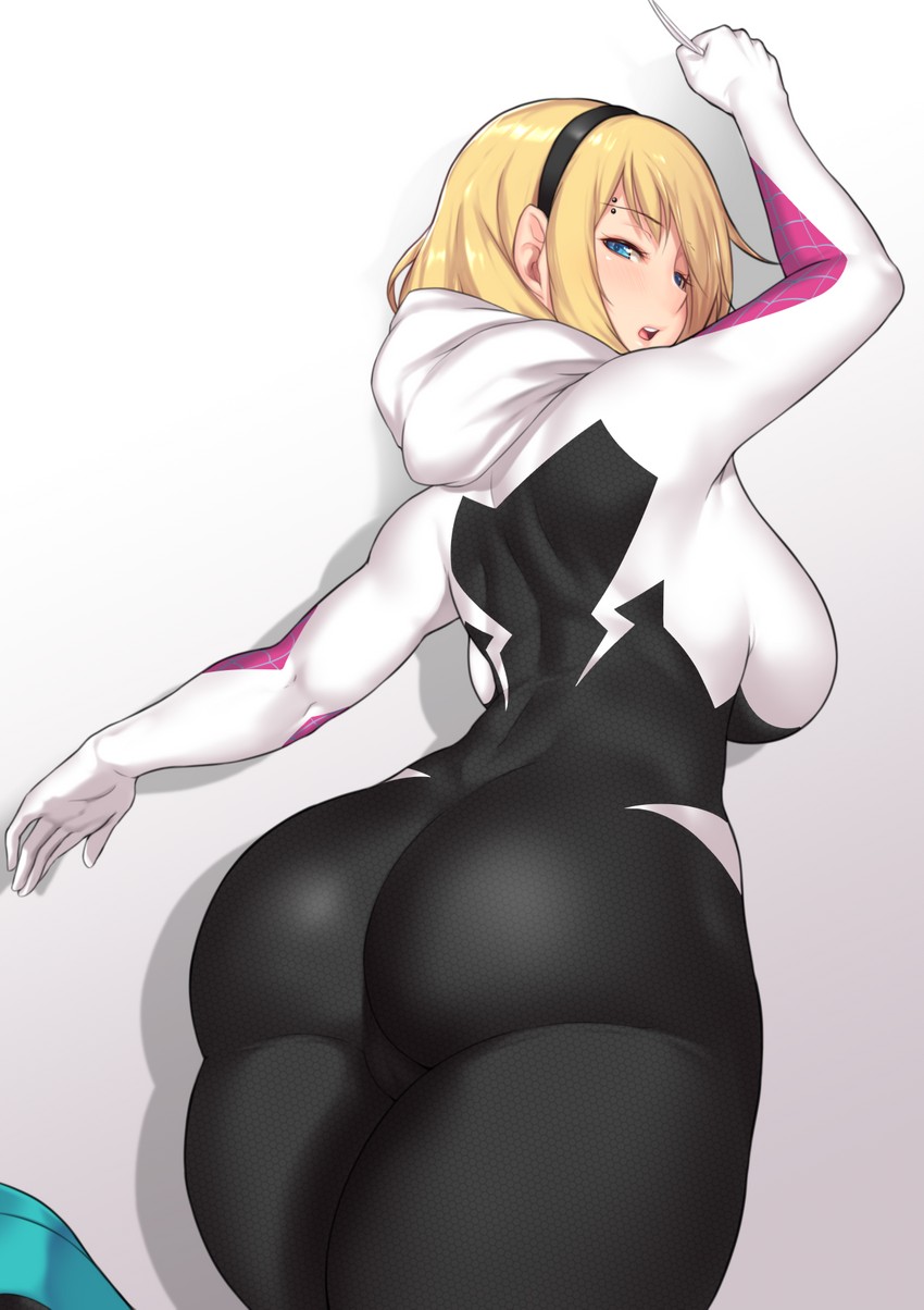 spider-gwen and gwen stacy (marvel and 3 more) drawn by aster_crowley
