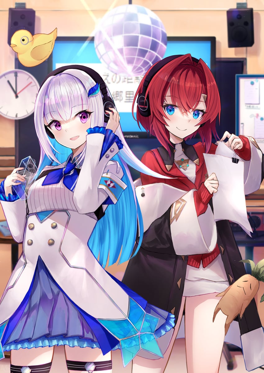 lize helesta, ange katrina, sebastian piyodore, and mandragora (nijisanji) drawn by n3knp