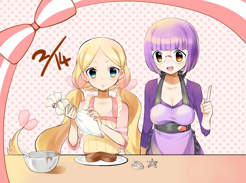 caitlin and shauntal (pokemon and 1 more) drawn by yuu_(7862260010)