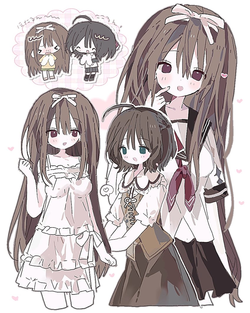 minazuki hotaru and oribe kokoro (amatsutsumi) drawn by six9w