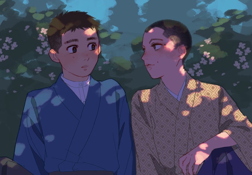 usami tokishige and takagi tomoharu (golden kamuy) drawn by reman_kamuy