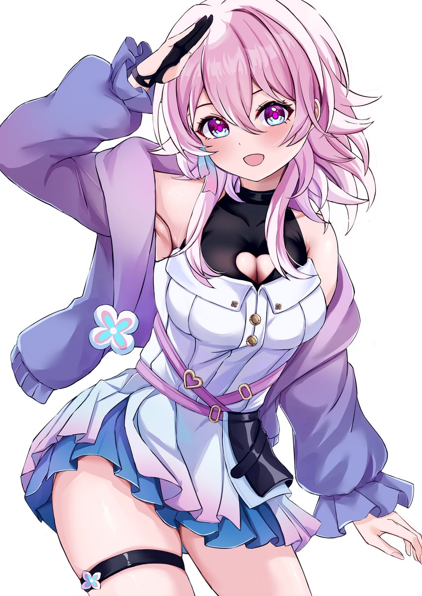 march 7th (honkai and 2 more) drawn by parika