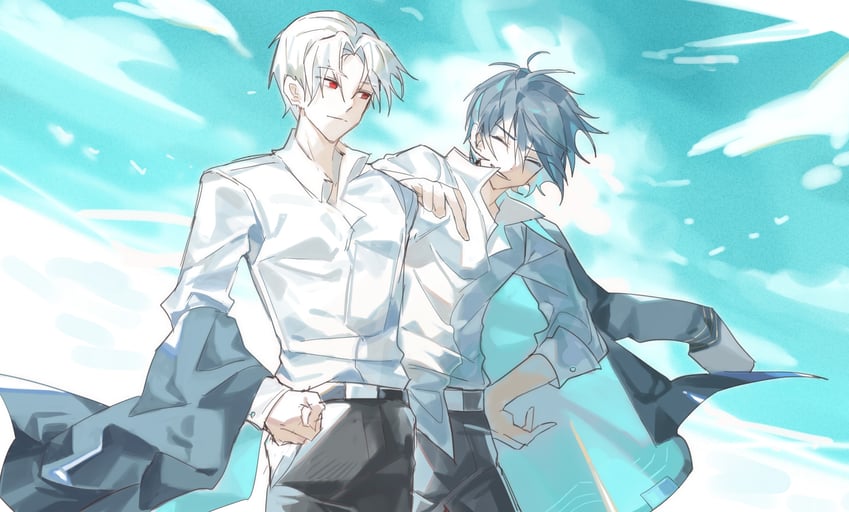 vyrut chrono and seckor lupe (song of time) drawn by tie_fei_wu_mang_dashuai