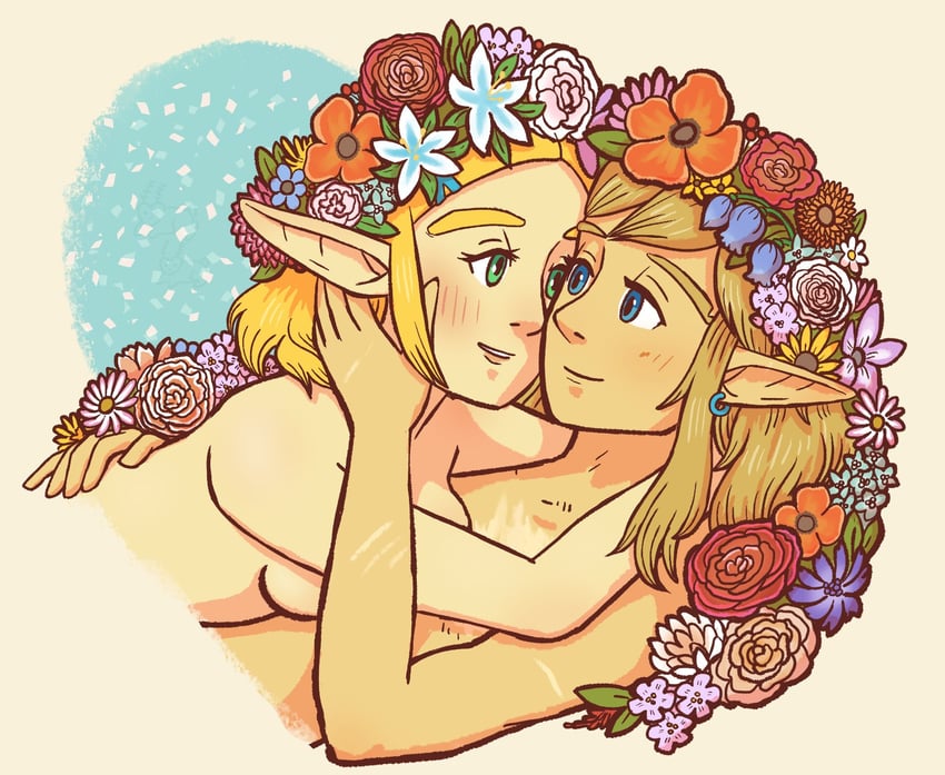 link and princess zelda (the legend of zelda and 1 more) drawn by cantstopdiggi