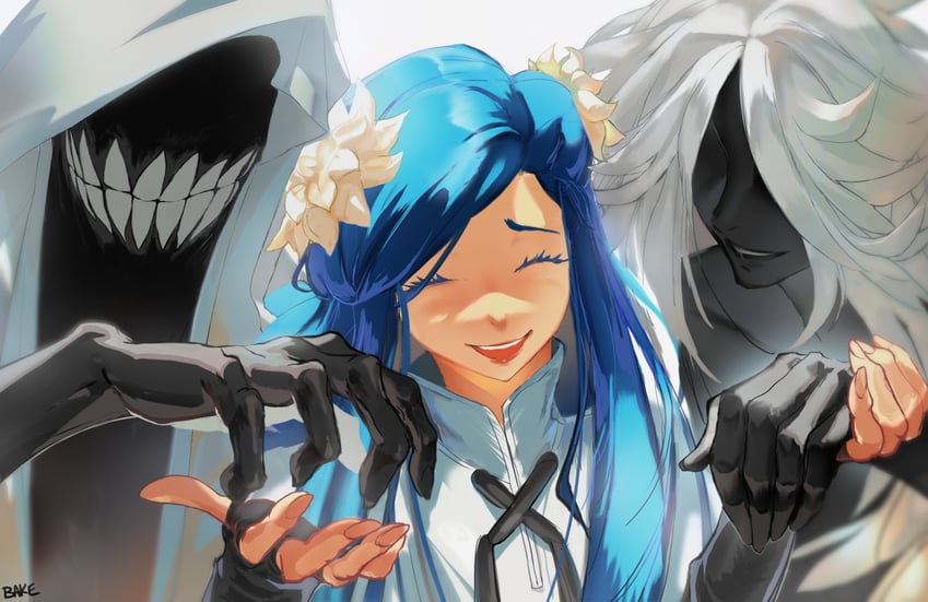 dizzy, necro, undine, and queen dizzy (guilty gear and 1 more) drawn by bake_(bakemikerman)
