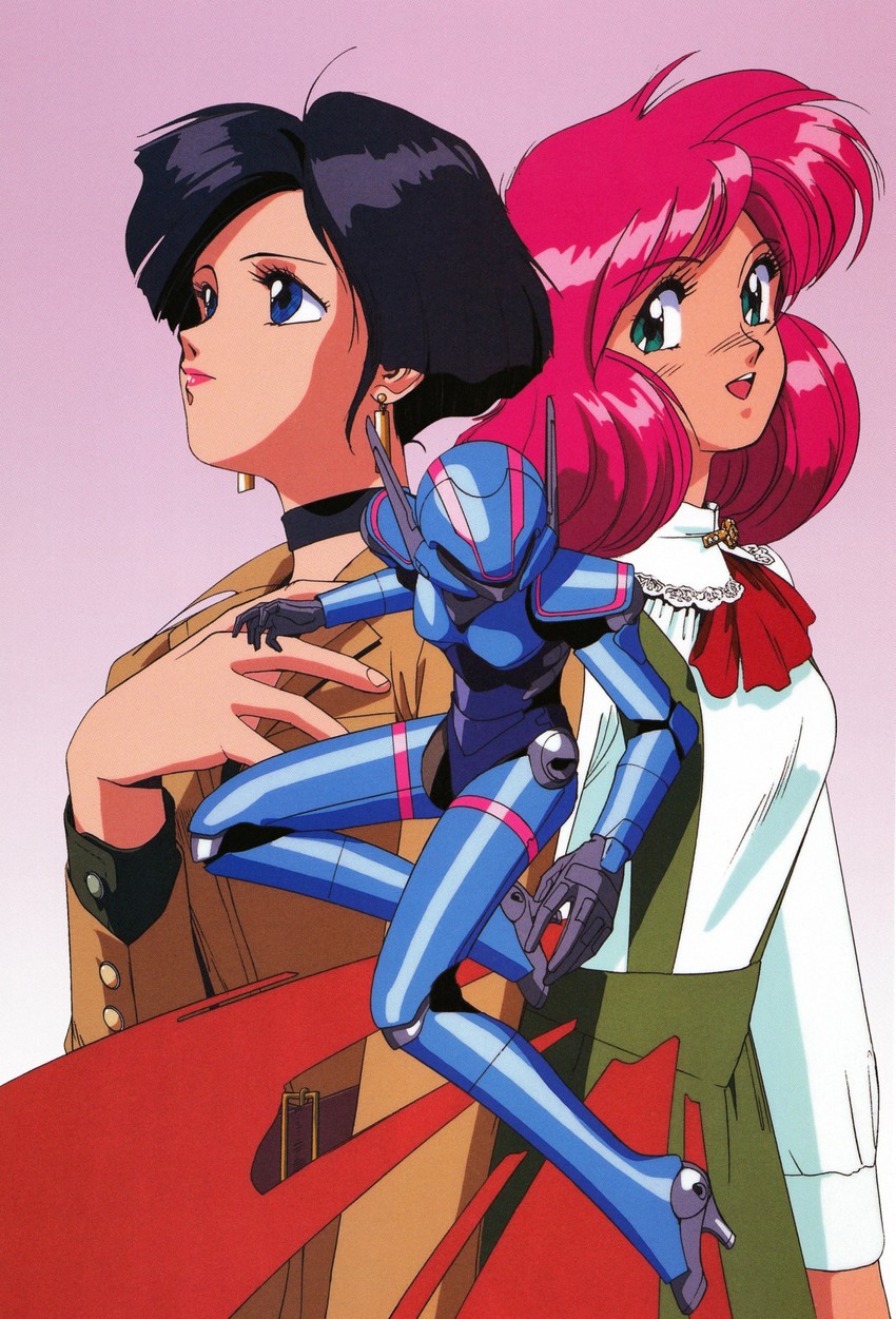 priscilla asagiri, nene romanova, and linna yamazaki (bubblegum crisis and 1 more) drawn by sonoda_ken'ichi