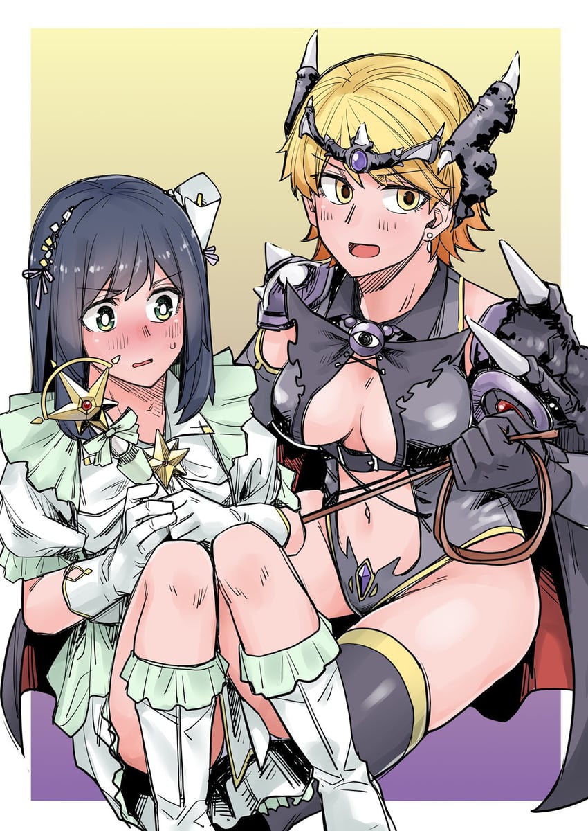 rindou hazuki and akizakura iori (original and 1 more) drawn by tadd_(tatd)