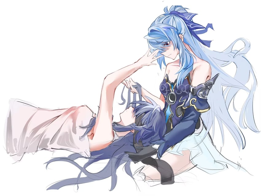 fu hua and jingliu (honkai and 2 more) drawn by sinka78035570